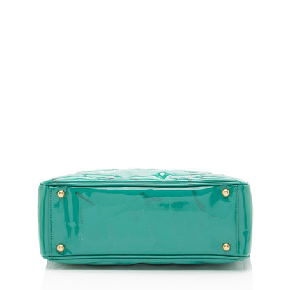 Chanel Vintage Patent Leather Triple CC Small Tote