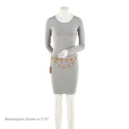 Chanel Vintage Pearl Tassel Chain Belt