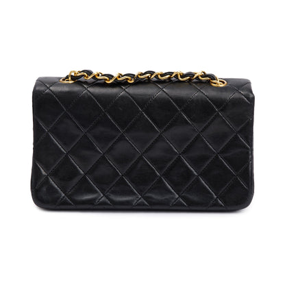 Chanel Vintage Quilted Lambskin Mini Rectangular Full Flap Bag