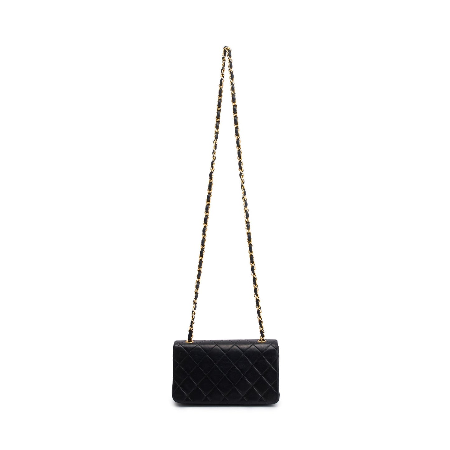 Chanel Vintage Quilted Lambskin Mini Rectangular Full Flap Bag