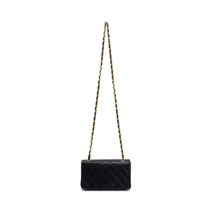 Chanel Vintage Quilted Lambskin Mini Rectangular Full Flap Bag