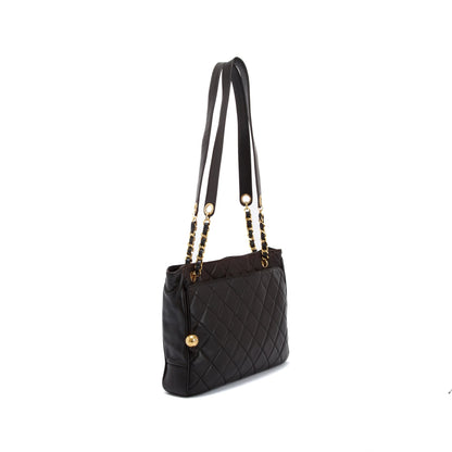 Chanel Vintage Quilted Leather Tote