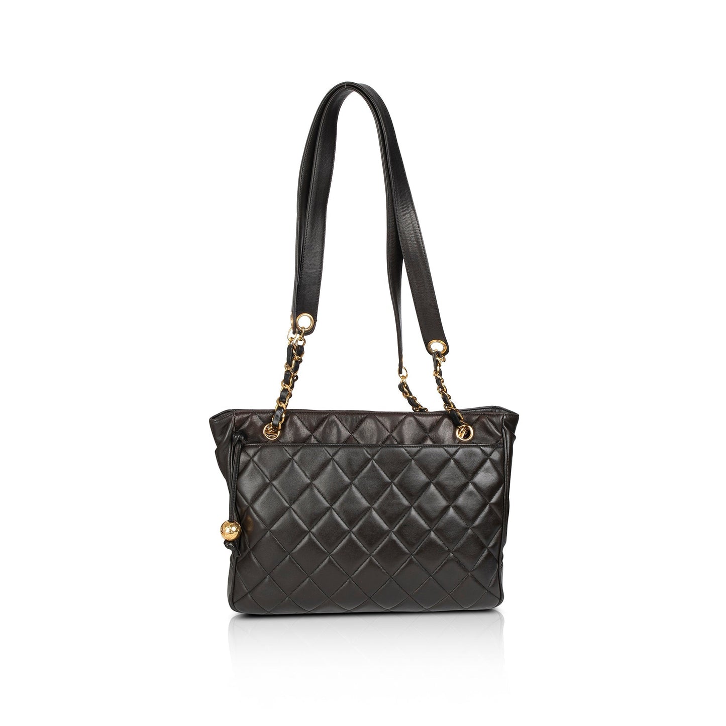 Chanel Vintage Quilted Leather Tote