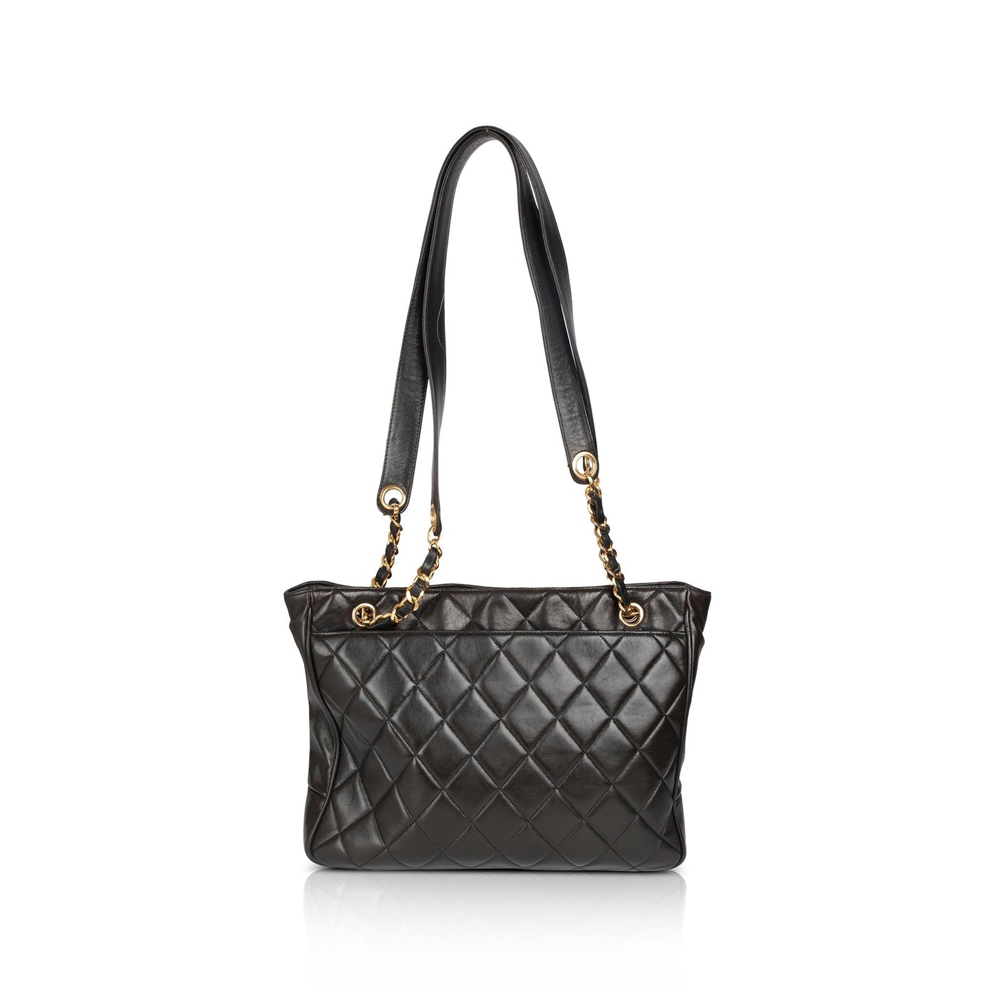Chanel Vintage Quilted Leather Tote