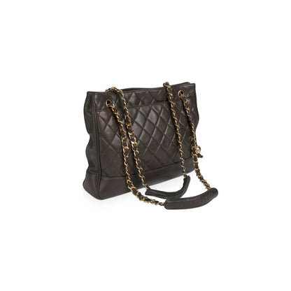 Chanel Vintage Quilted Leather Tote