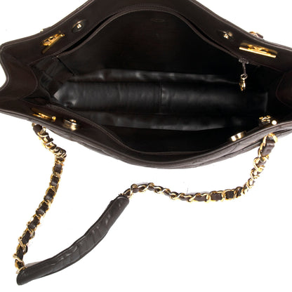 Chanel Vintage Quilted Leather Tote