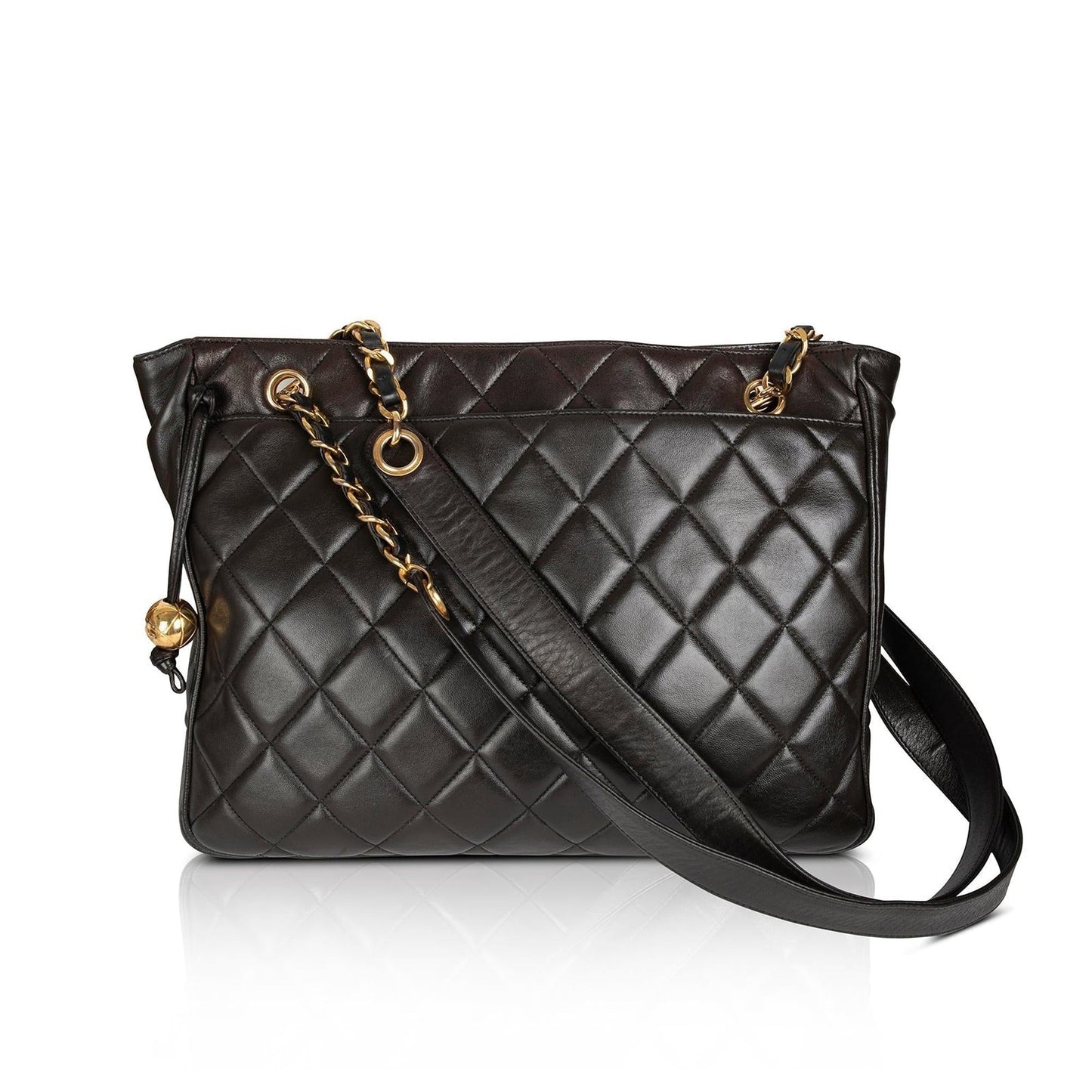 Chanel Vintage Quilted Leather Tote