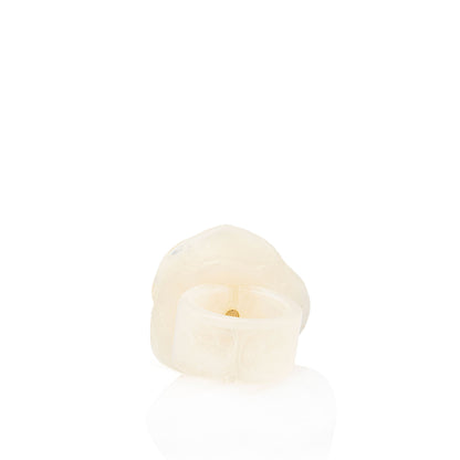 Chanel Vintage Resin Camellia Ring - Size 6