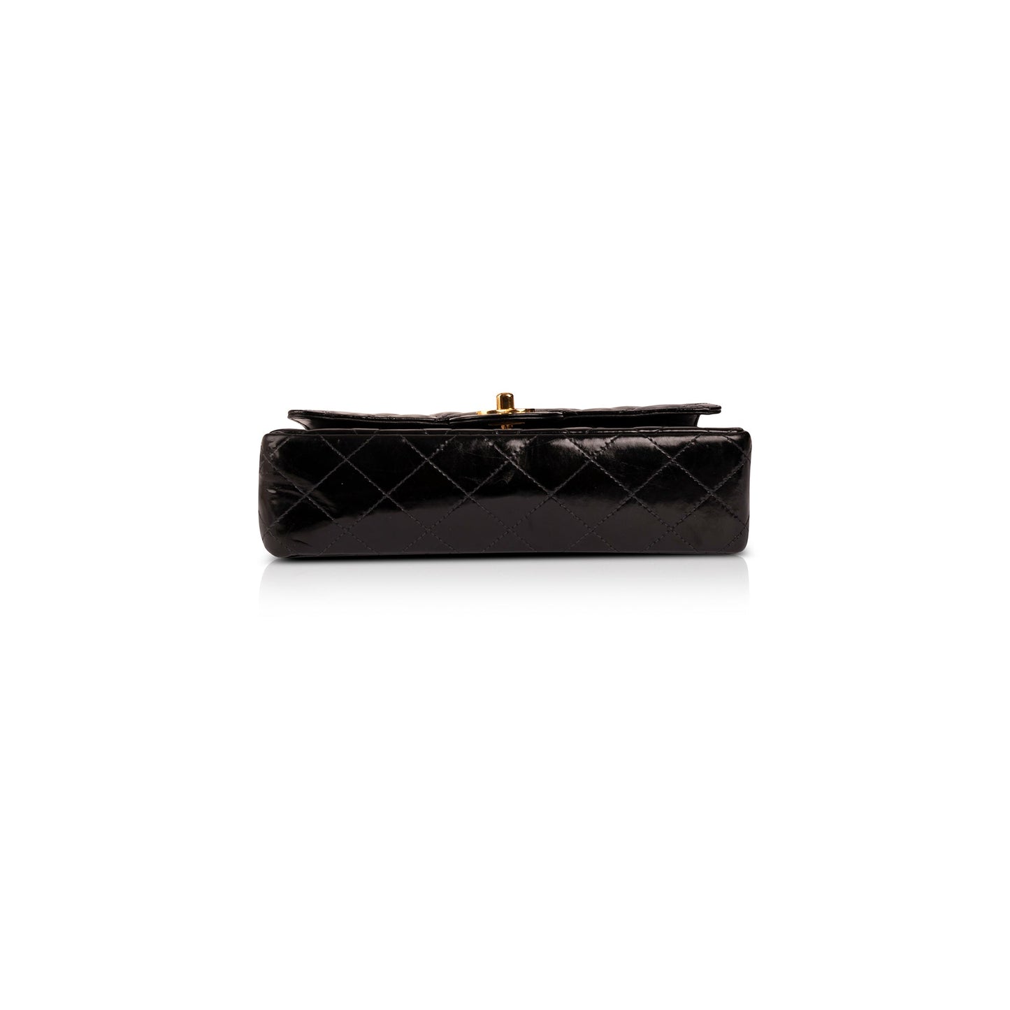 Chanel Vintage Small Patent Leather Double Sided Flap Bag
