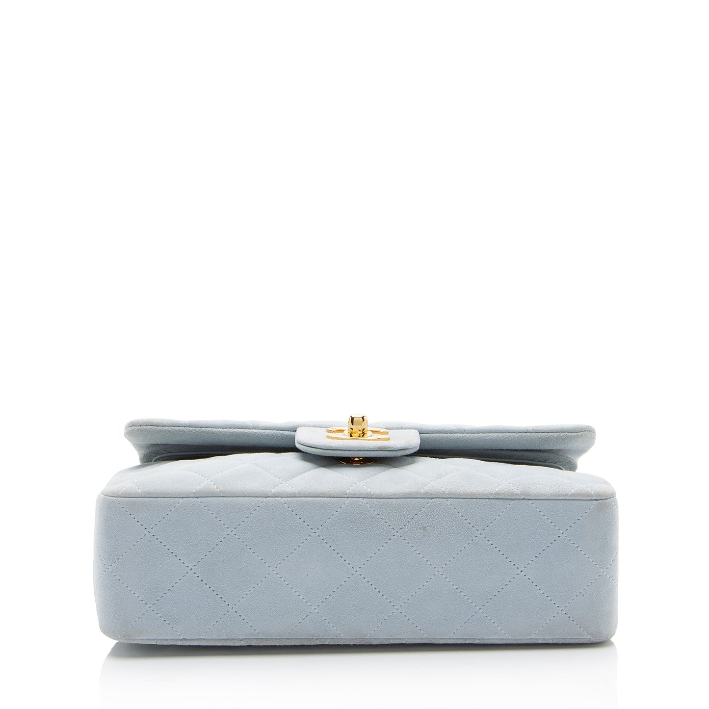 Chanel Vintage Suede Classic Small Double Flap Bag