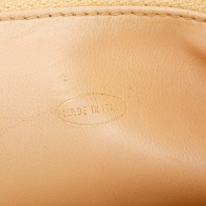 Chanel Vintage Yellow Calfskin Leather Chain Tote