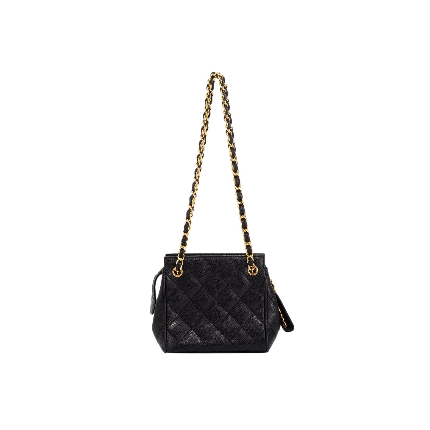 Chanel Vintage Zip Chain Small Shoulder Bag