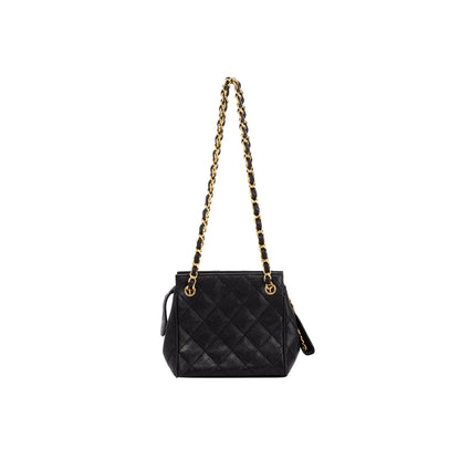 Chanel Vintage Zip Chain Small Shoulder Bag