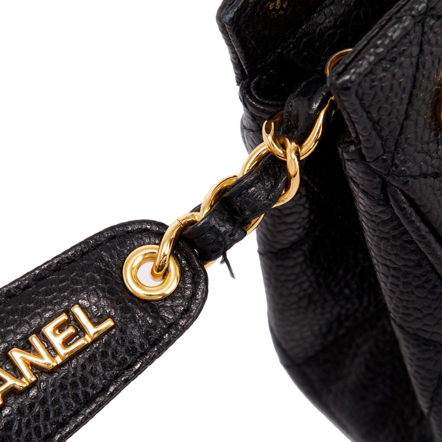 Chanel Vintage Zip Chain Small Shoulder Bag