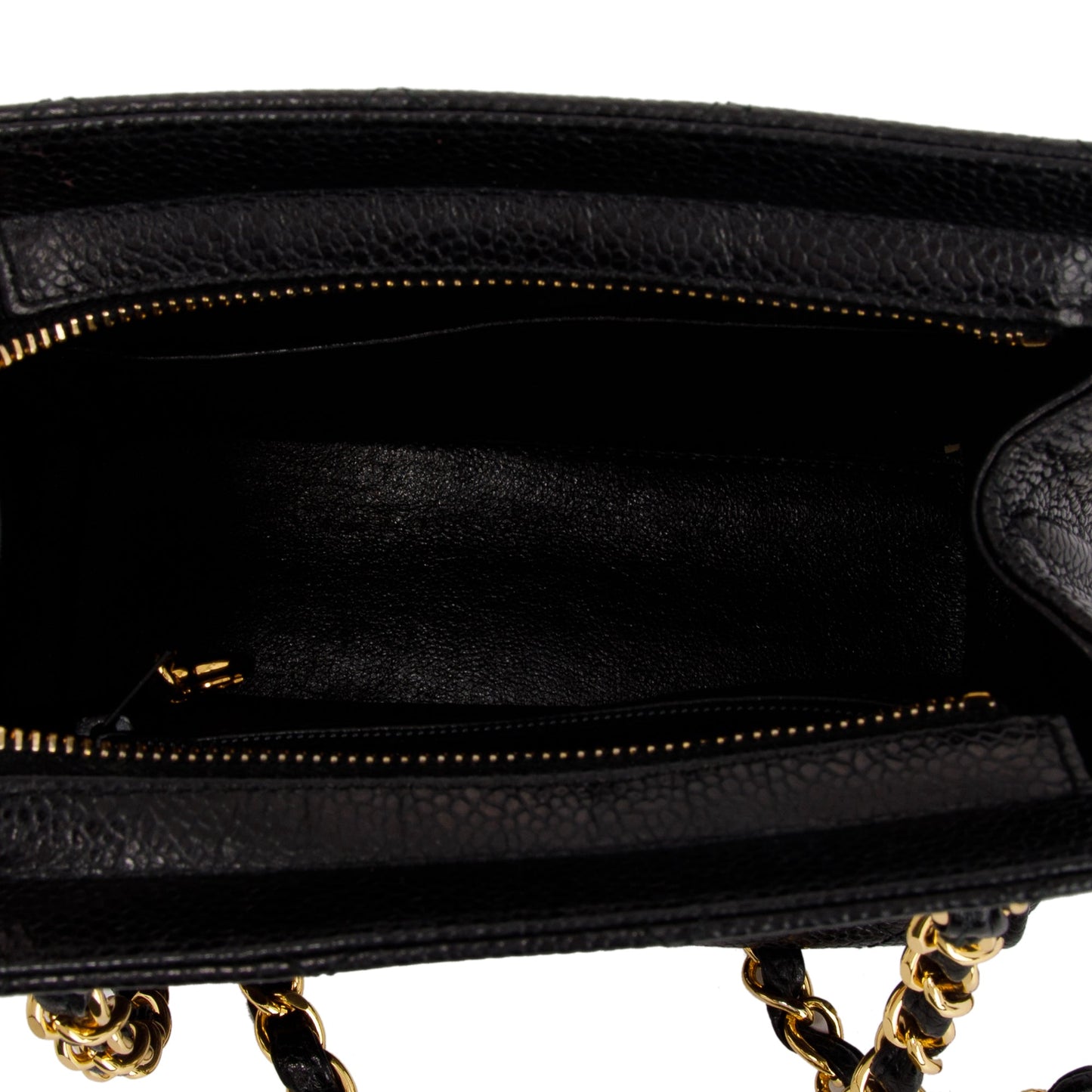 Chanel Vintage Zip Chain Small Shoulder Bag