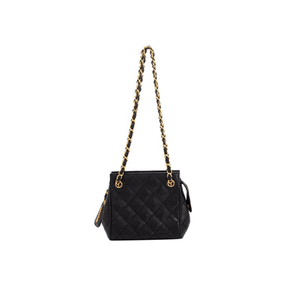 Chanel Vintage Zip Chain Small Shoulder Bag