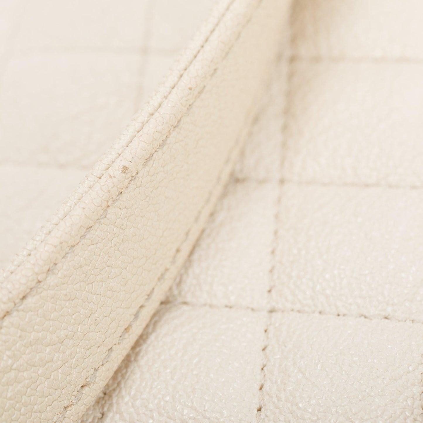 Chanel White Calfskin Leather Medium Boy Bag