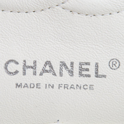 Chanel White Caviar Classic Medium Double Flap Bag