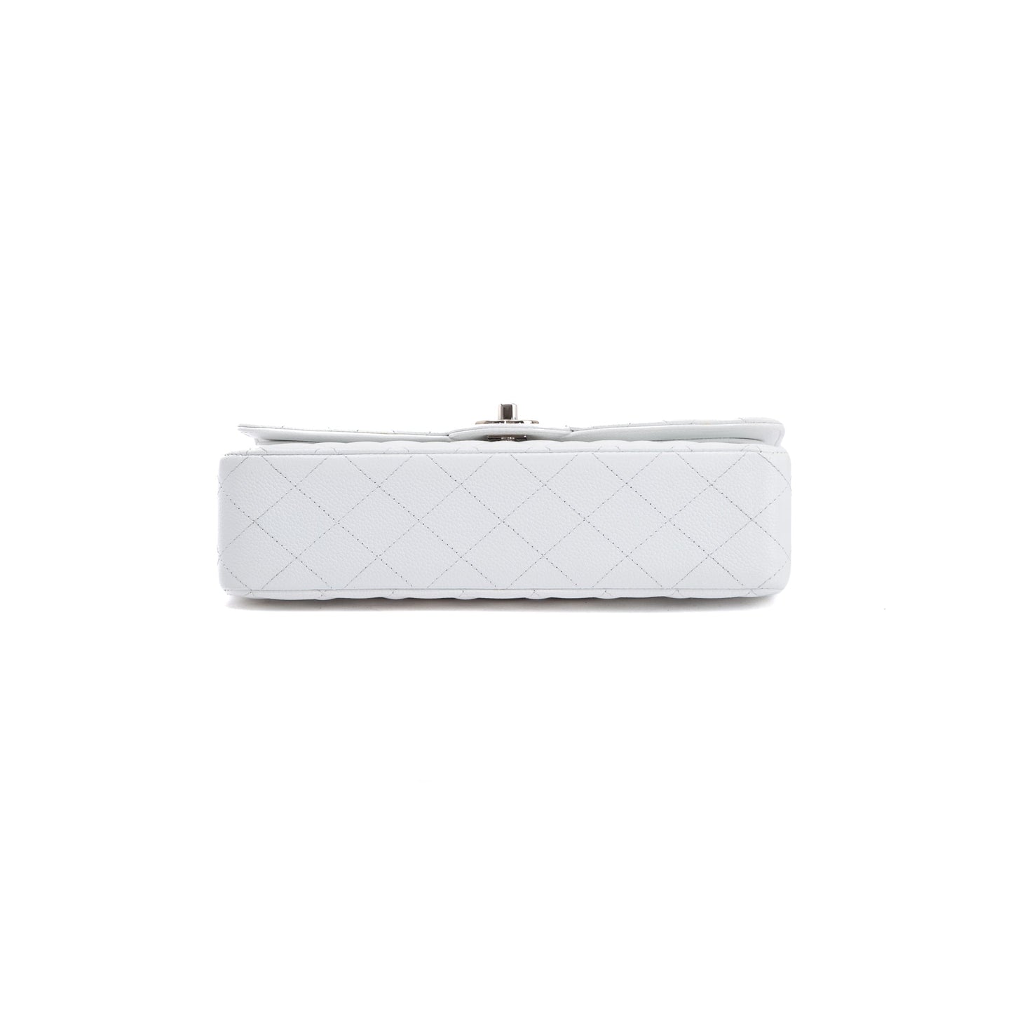 Chanel White Caviar Classic Medium Double Flap Bag
