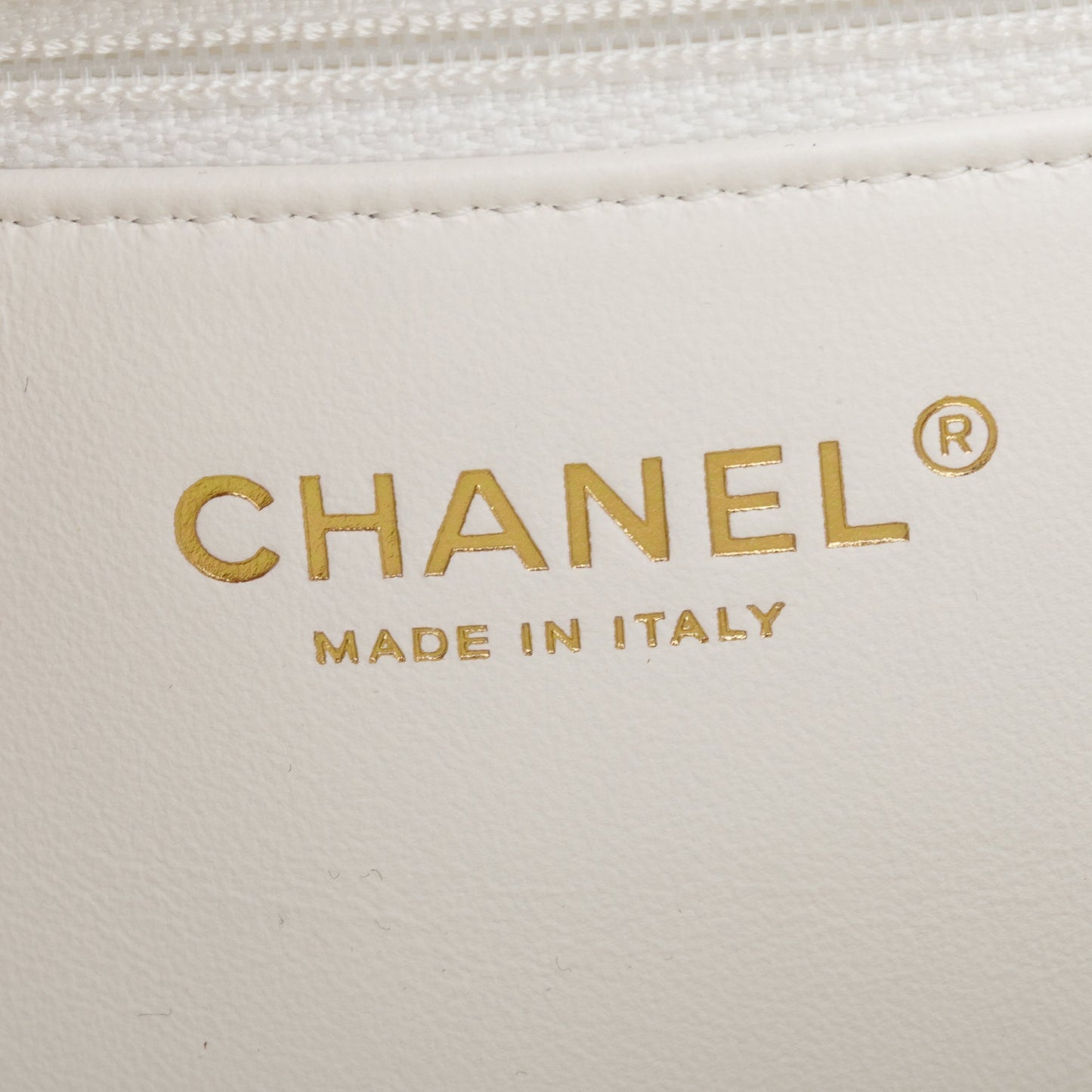 Chanel White Caviar Leather Classic Timeless Large Shopping Tote