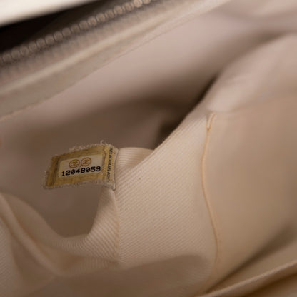 Chanel White Caviar Leather Grand Shopping Tote (GST)