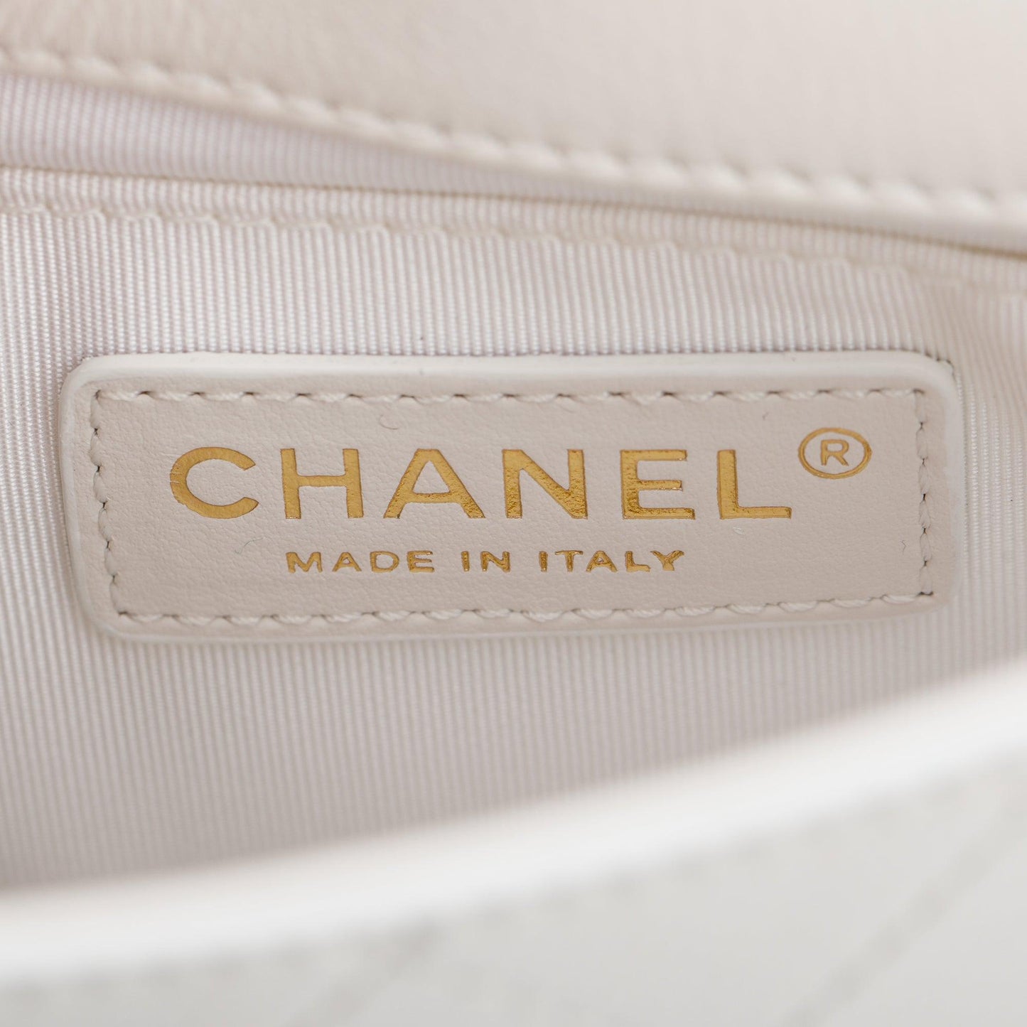 Chanel White Quilted Calfskin Leather CC Flap Crossbody Bag