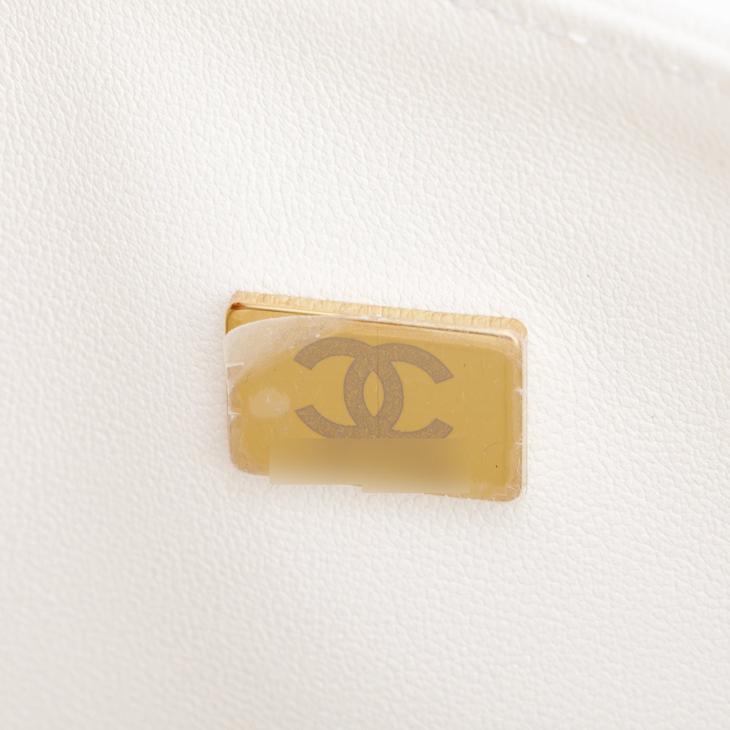 Chanel White Quilted Caviar Leather Classic Medium Double Flap Bag
