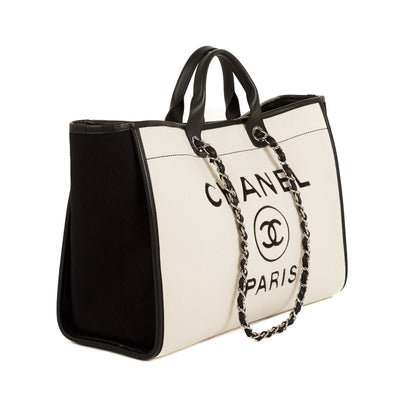 Chanel Wool Felt Large Deauville Tote
