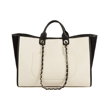 Chanel Wool Felt Large Deauville Tote