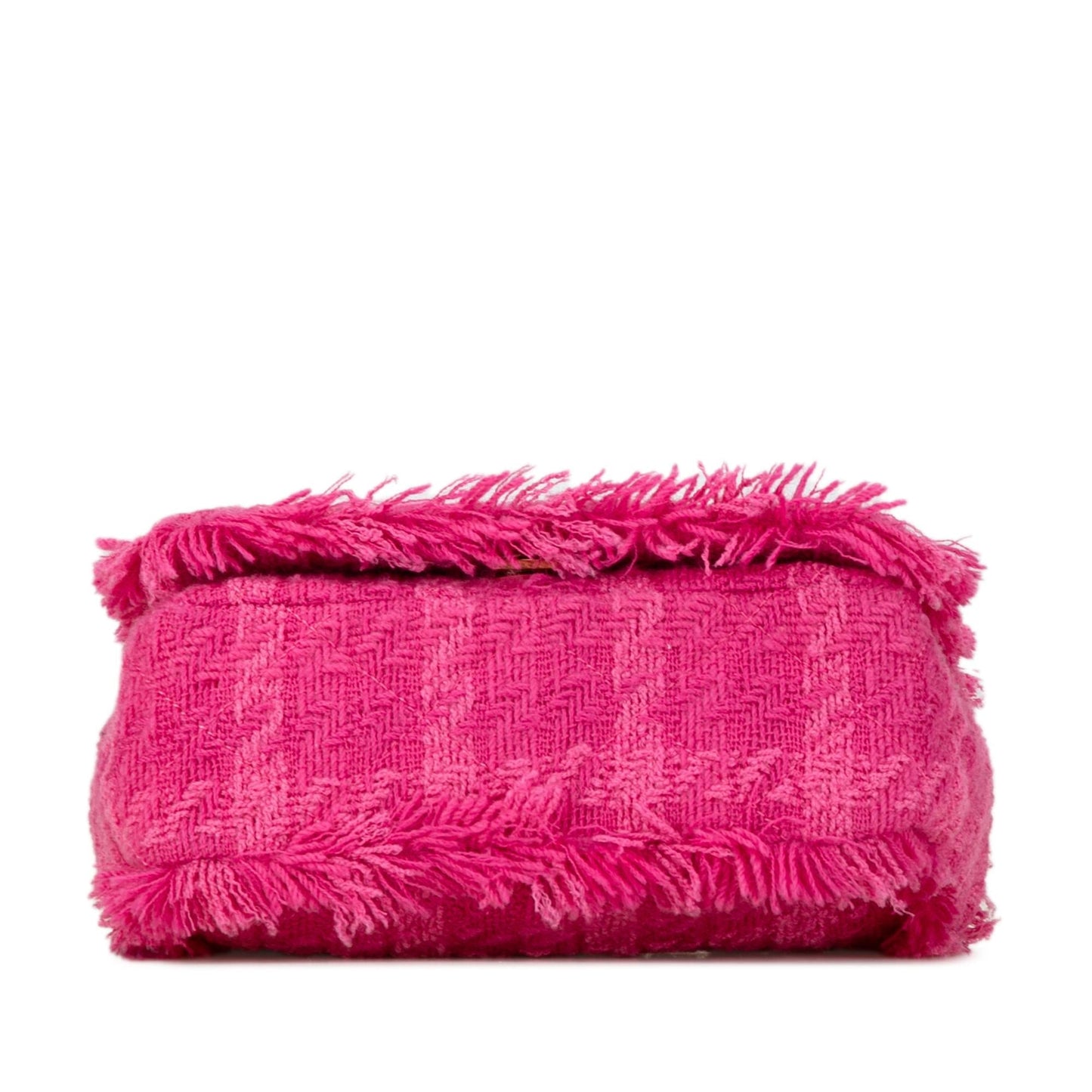 Chanel Wool Tweed Giant Logo Flap (SHG-QVYxbc)