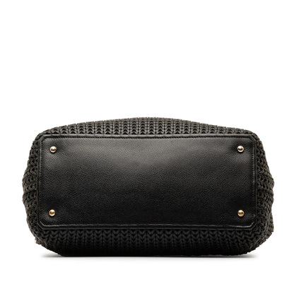 Chanel Woven Caviar Leather Tote (SHG-r7jUZ9)