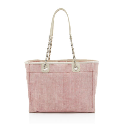 Chanel Woven Straw Deauville Small Tote