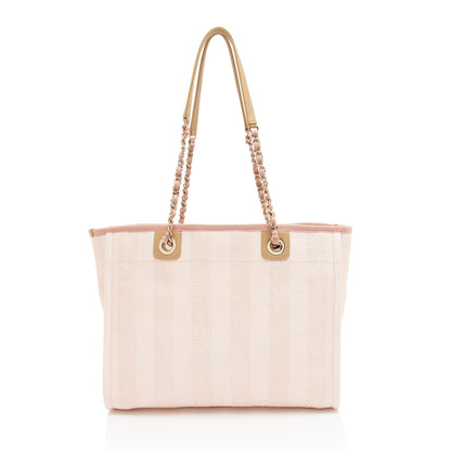 Chanel Woven Straw Deauville Small Tote