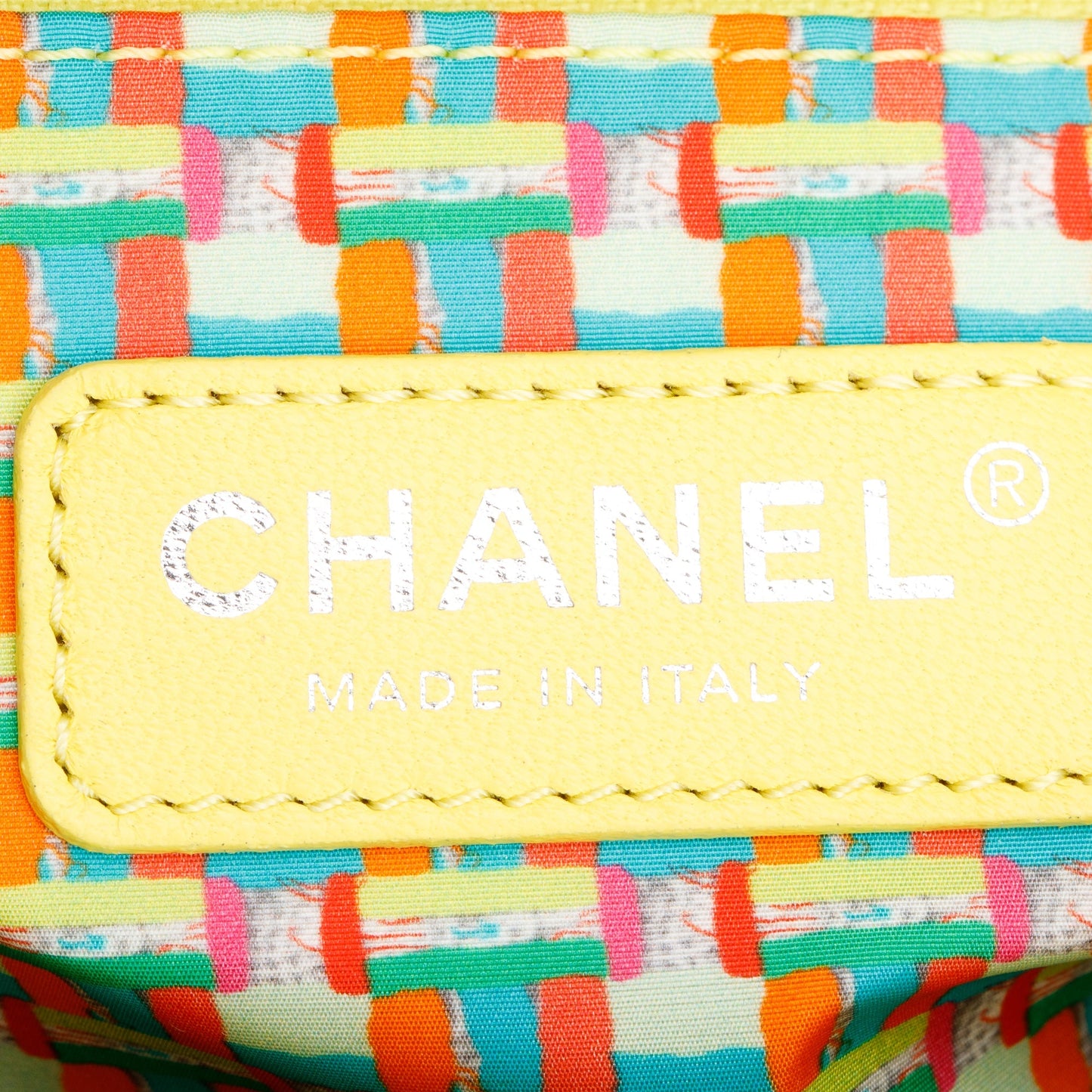 Chanel Yellow Quilted Lambskin Leather Medium Rain Flap Bag