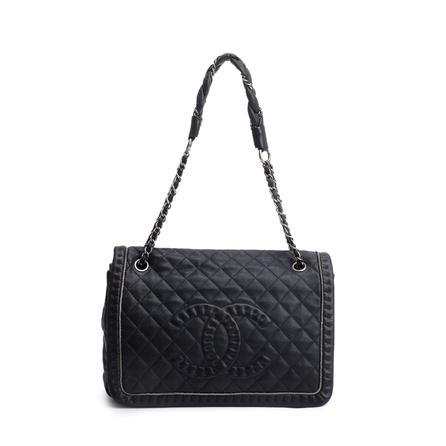 Chanel Black Caviar Leather Istanbul Flap Bag