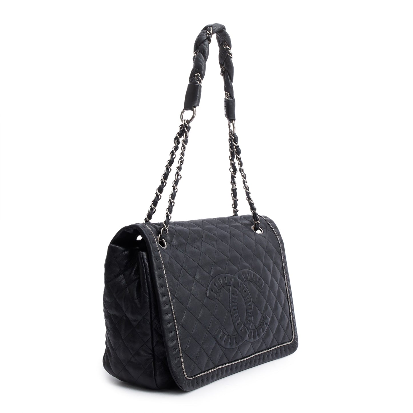 Chanel Black Caviar Leather Istanbul Flap Bag
