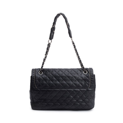 Chanel Black Caviar Leather Istanbul Flap Bag