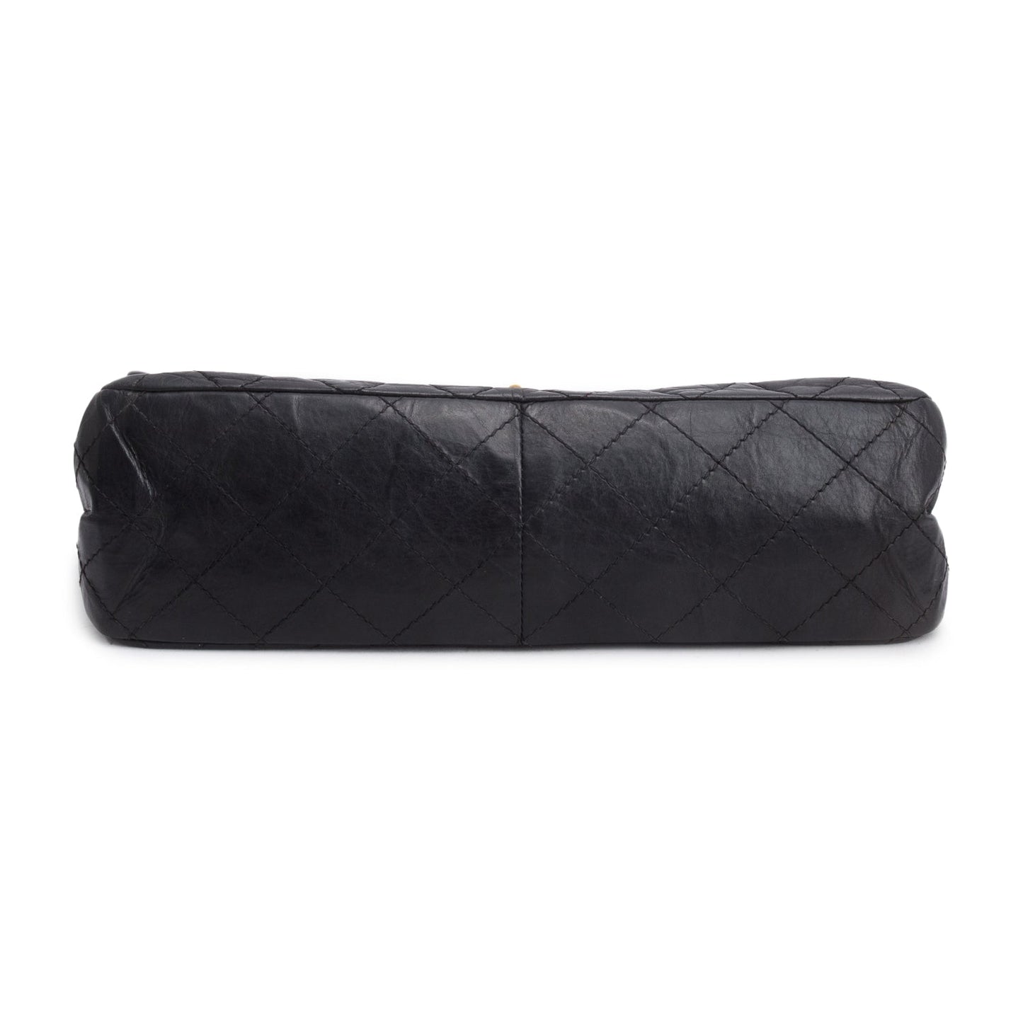 Chanel Black Quilted Calfskin Leather 2.55 Reissue 227 Double Flap Bag