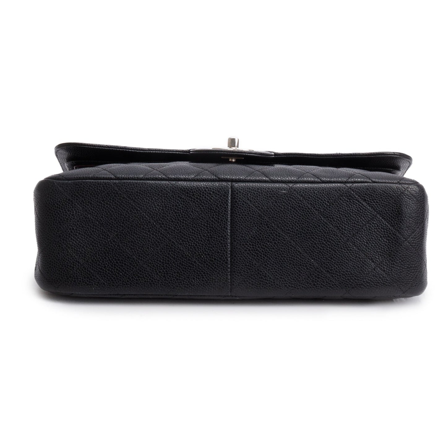 Chanel Black Caviar Leather Classic Jumbo Double Flap Bag