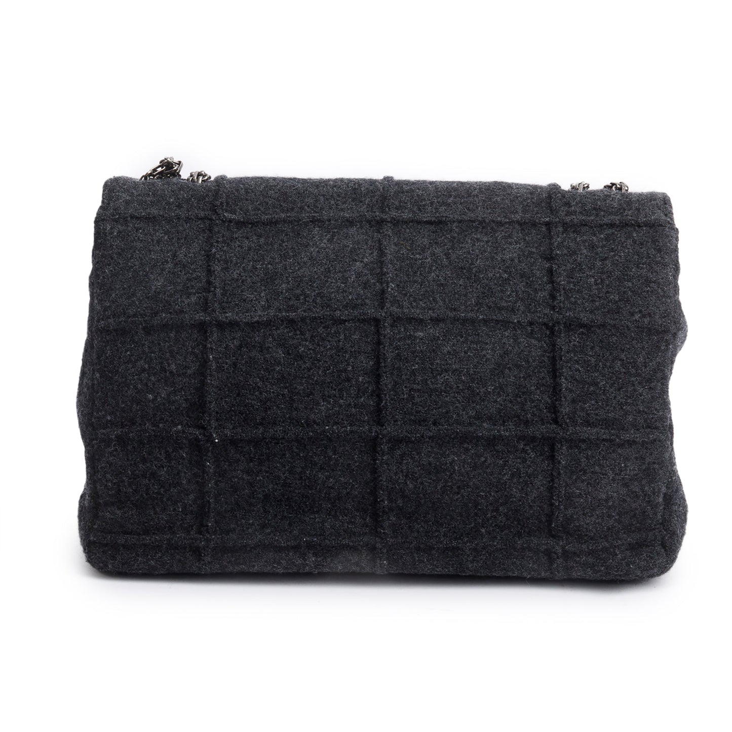 Chanel Grey Wool Identification Reissue Flap Bag