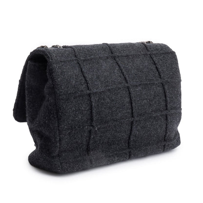 Chanel Grey Wool Identification Reissue Flap Bag
