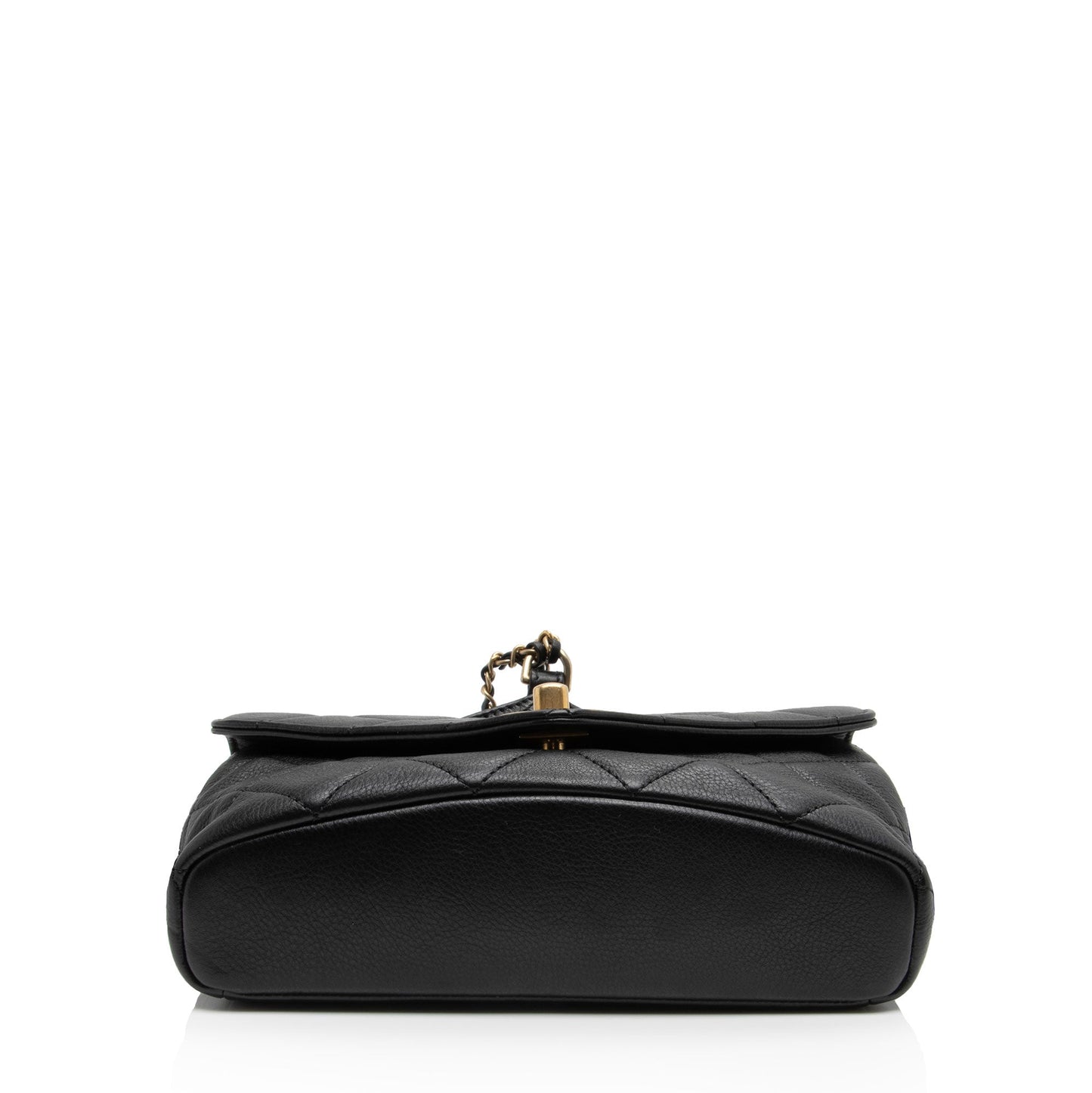 ChanelÂ Calfskin Quilted Carry With Chic Flap Waist Bag (SHF-zM1SNQ)