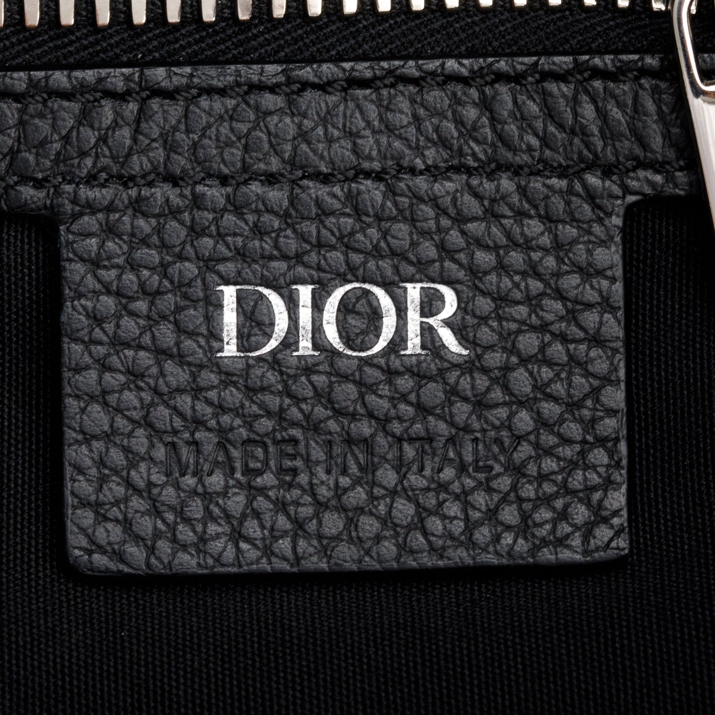 Christian 2020 Dior Black Leather Saddle Bag