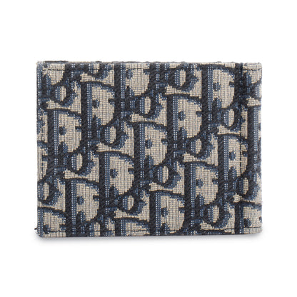 Christian 2021 Dior Oblique Wallet with Bill Clip