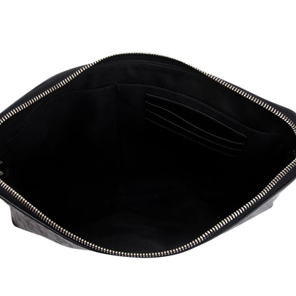 Christian Dior 2020 Black Oblique Galaxy Leather Pouch