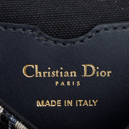 Christian Dior 2020 Blue Oblique Jacquard Medium Bobby Bag