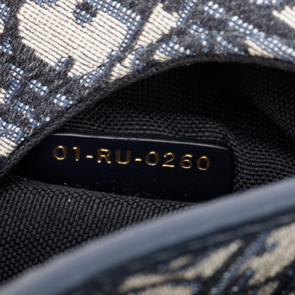 Christian Dior 2020 Blue Oblique Jacquard Medium Bobby Bag
