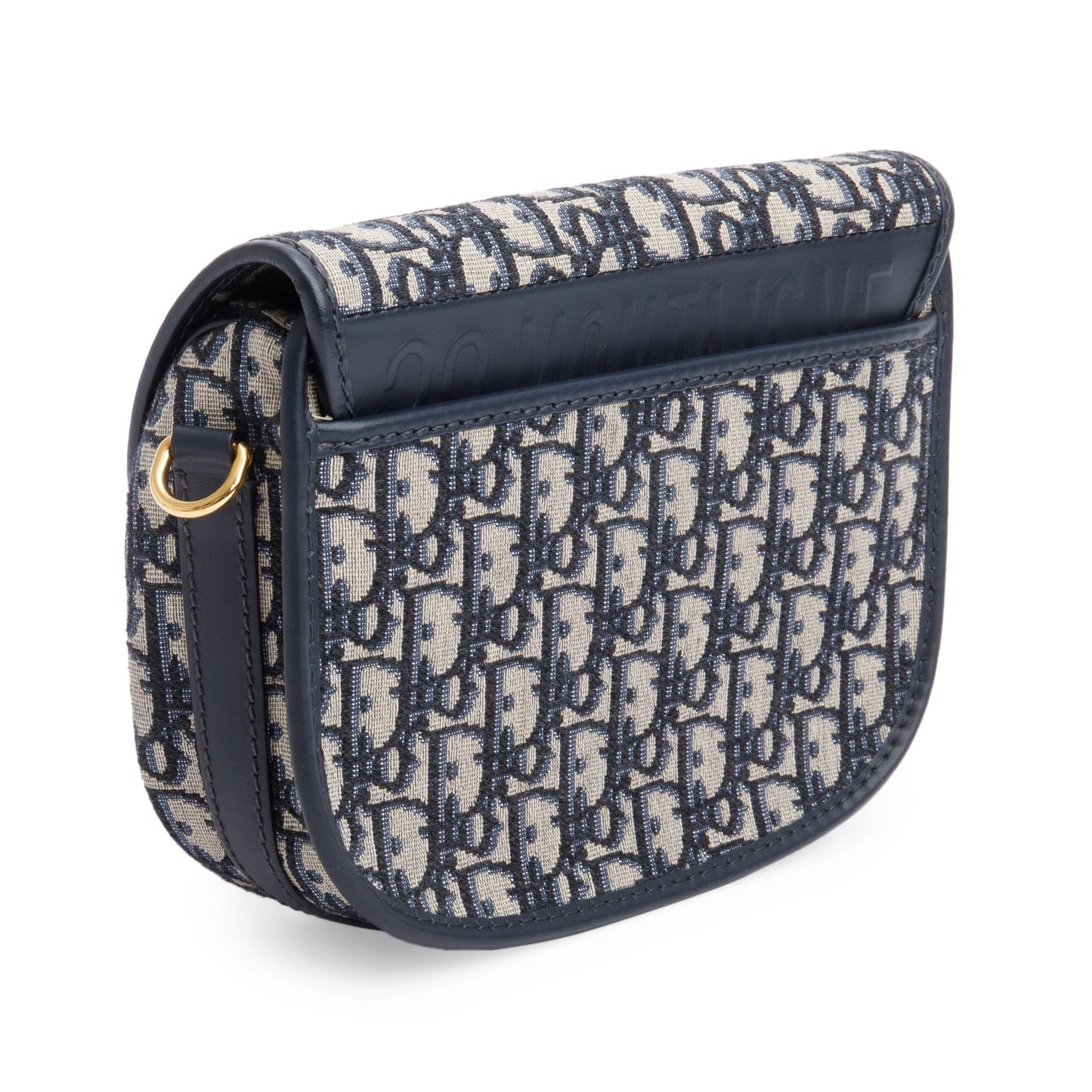 Christian Dior 2020 Blue Oblique Jacquard Medium Bobby Bag
