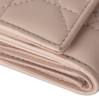 Christian Dior 2020 Cannage Lambskin Lady Dior Lotus Wallet