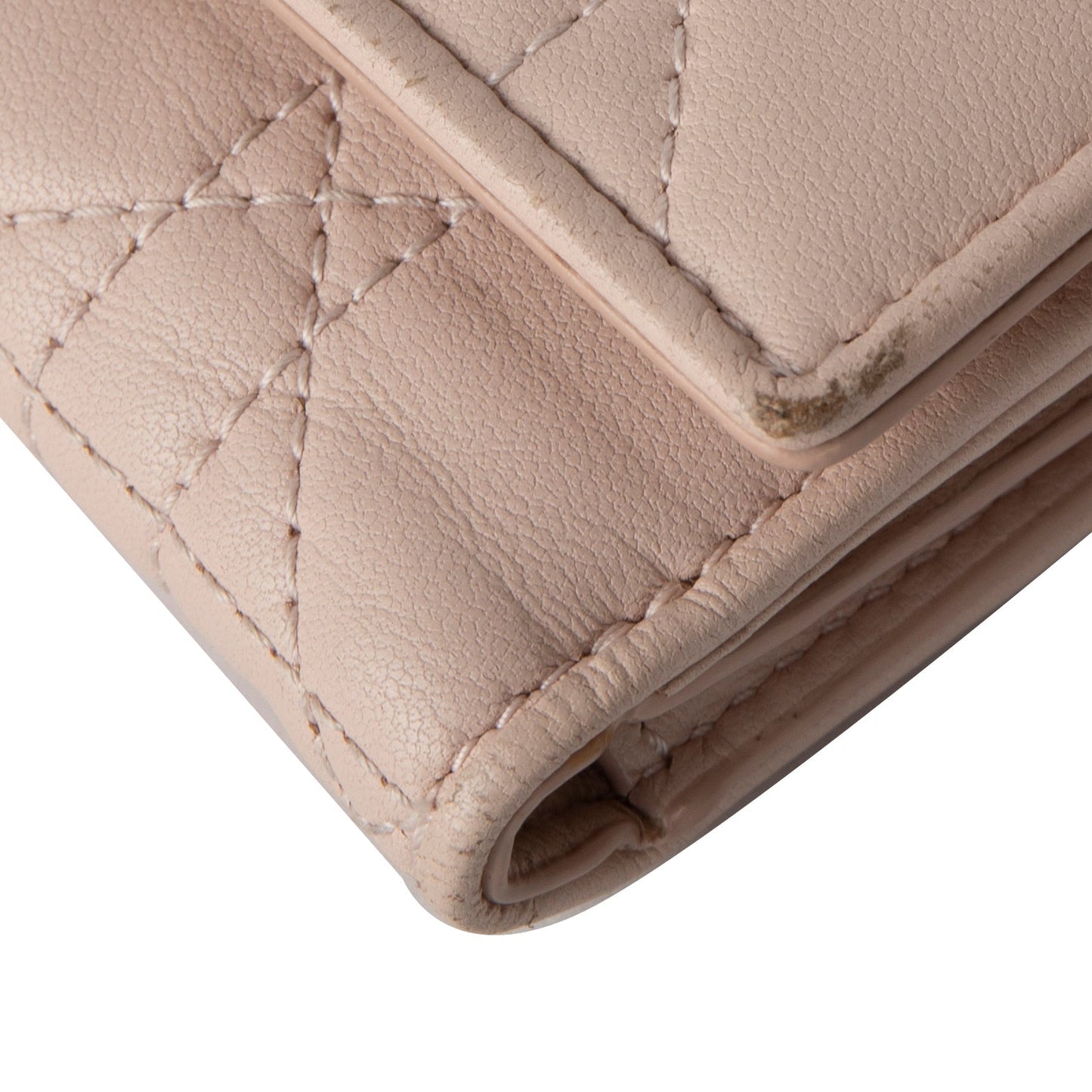 Christian Dior 2020 Cannage Lambskin Lady Dior Lotus Wallet